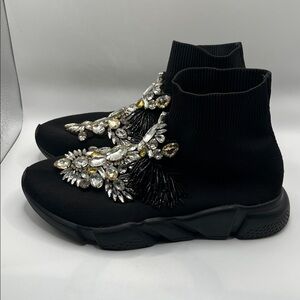 PNKELEPHANT sock sneakers with rhinestones/ size 41/ black